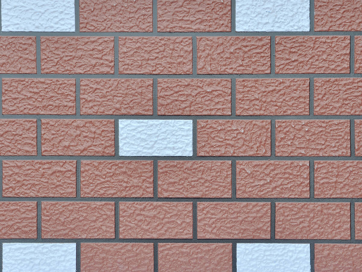 红色仿砖跳色天蓝色